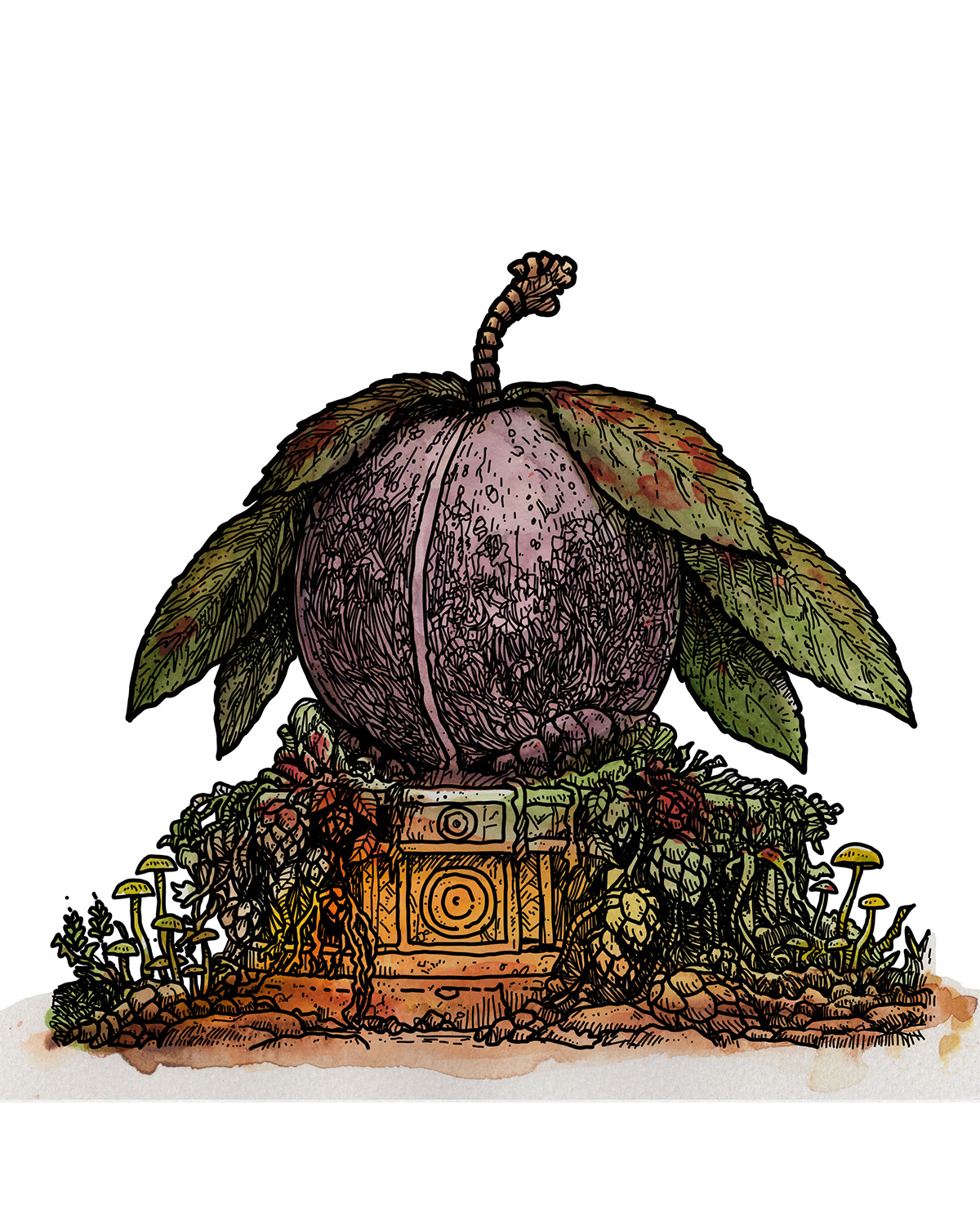 Plommon — detalj